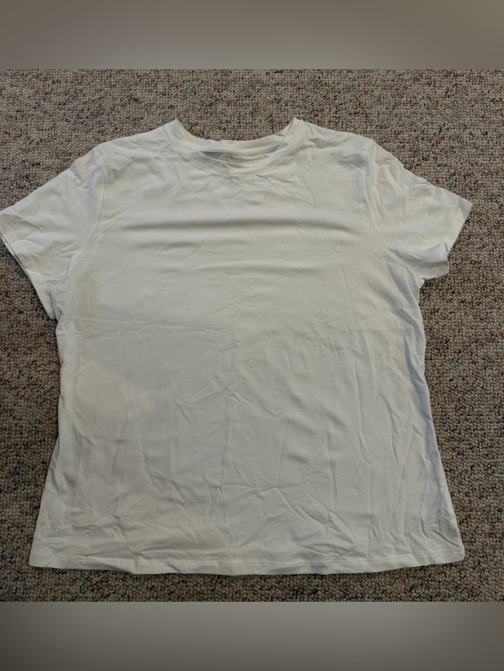 a new day Women's Short Sleeve White Crew Tee